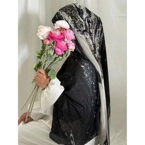 Bohemian Watercolor Marble Hijab(MH124)