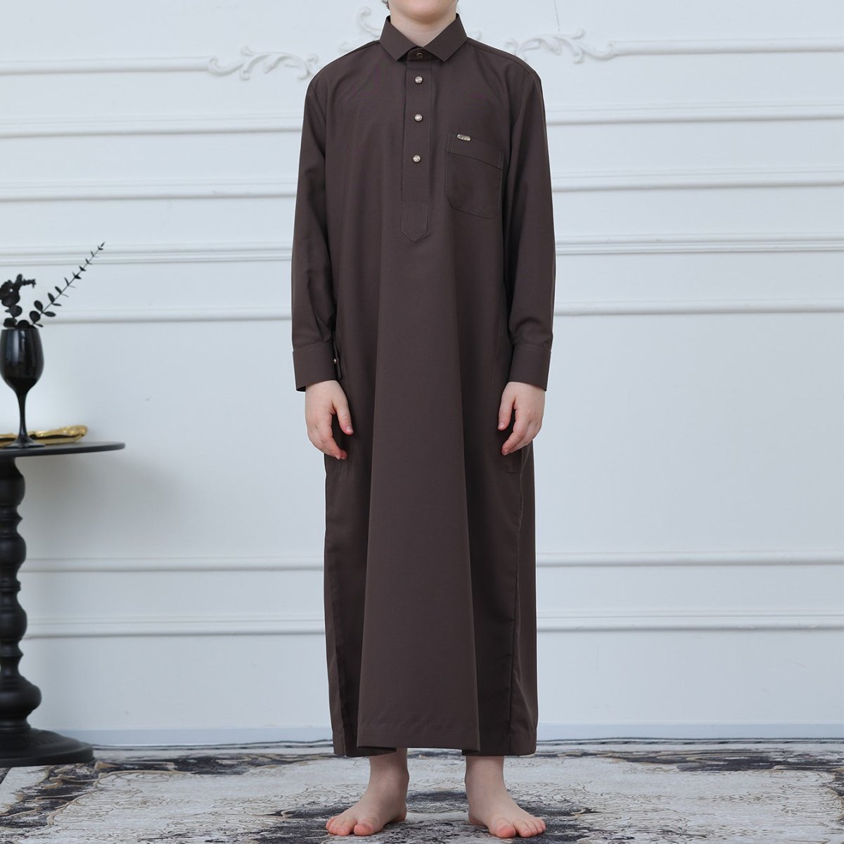 Boys Button-Front Thobe(MKB011)