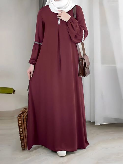 Casual Versatility Abaya with Delicate Sequin Details (MA150)