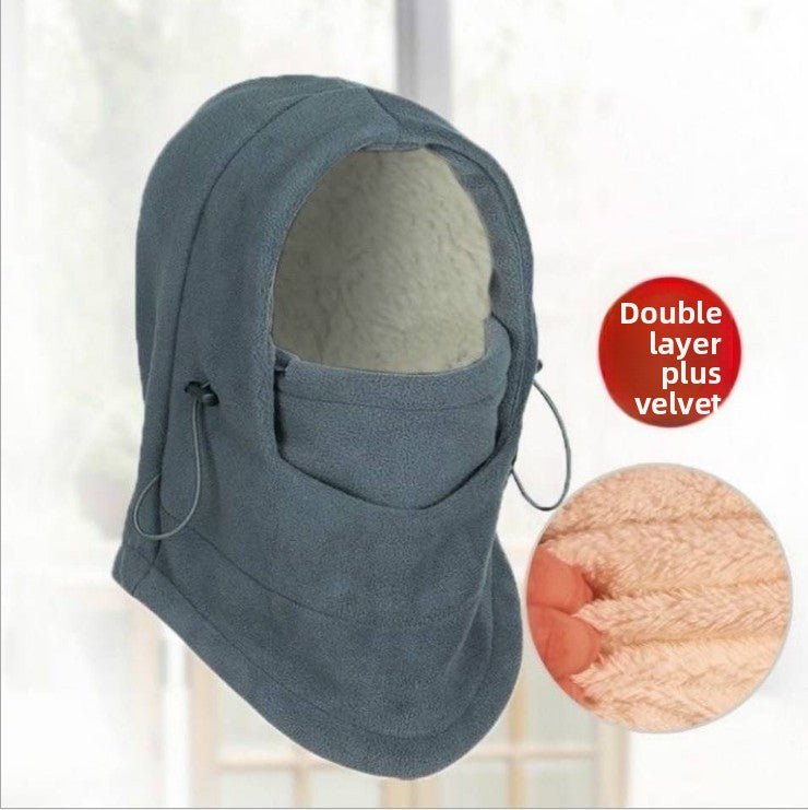 Fleece-Lined Winter Balaclava | Full Face Ski Mask with Adjustable Hood(MAC306)