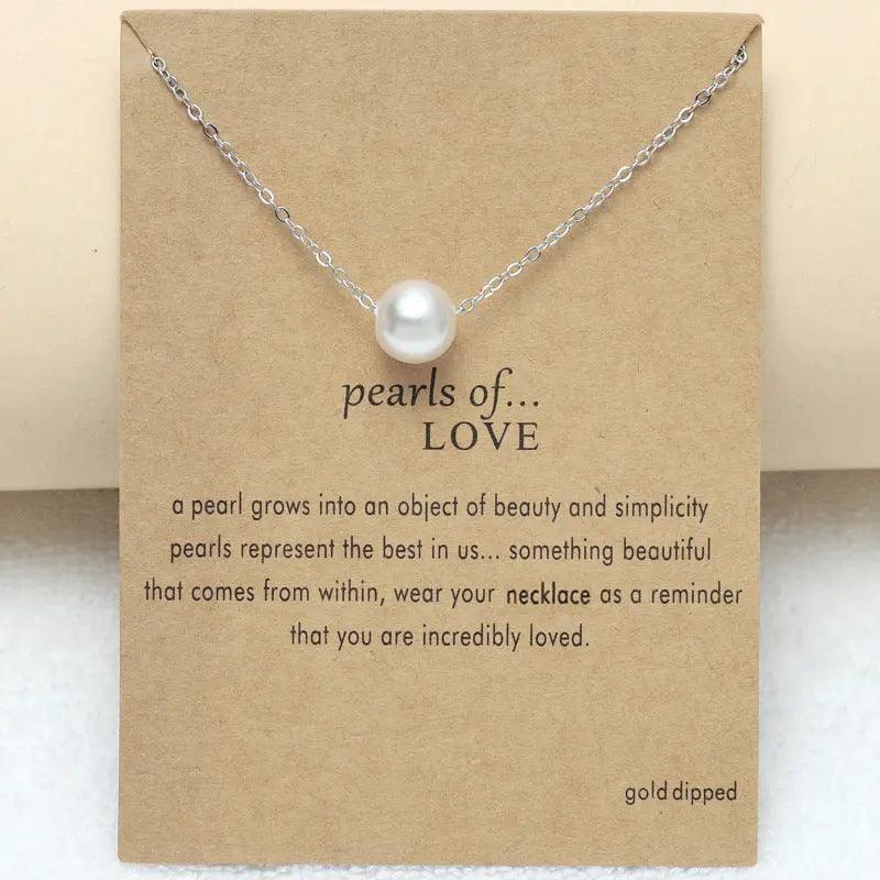MAC042 freshwater pearl clavicle chain