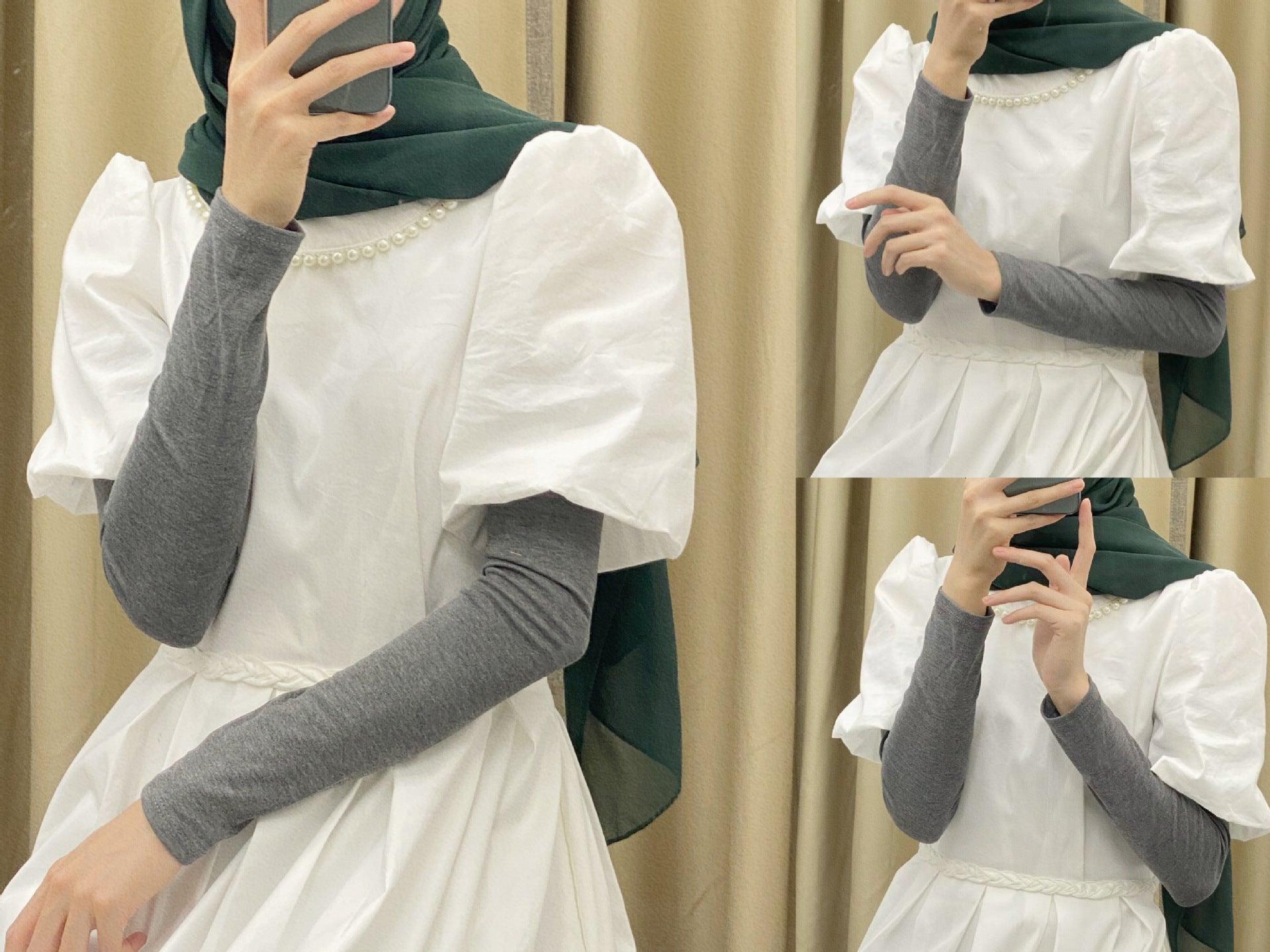 Solid Color Cotton Stretch Ice Sleeves(MAC120)