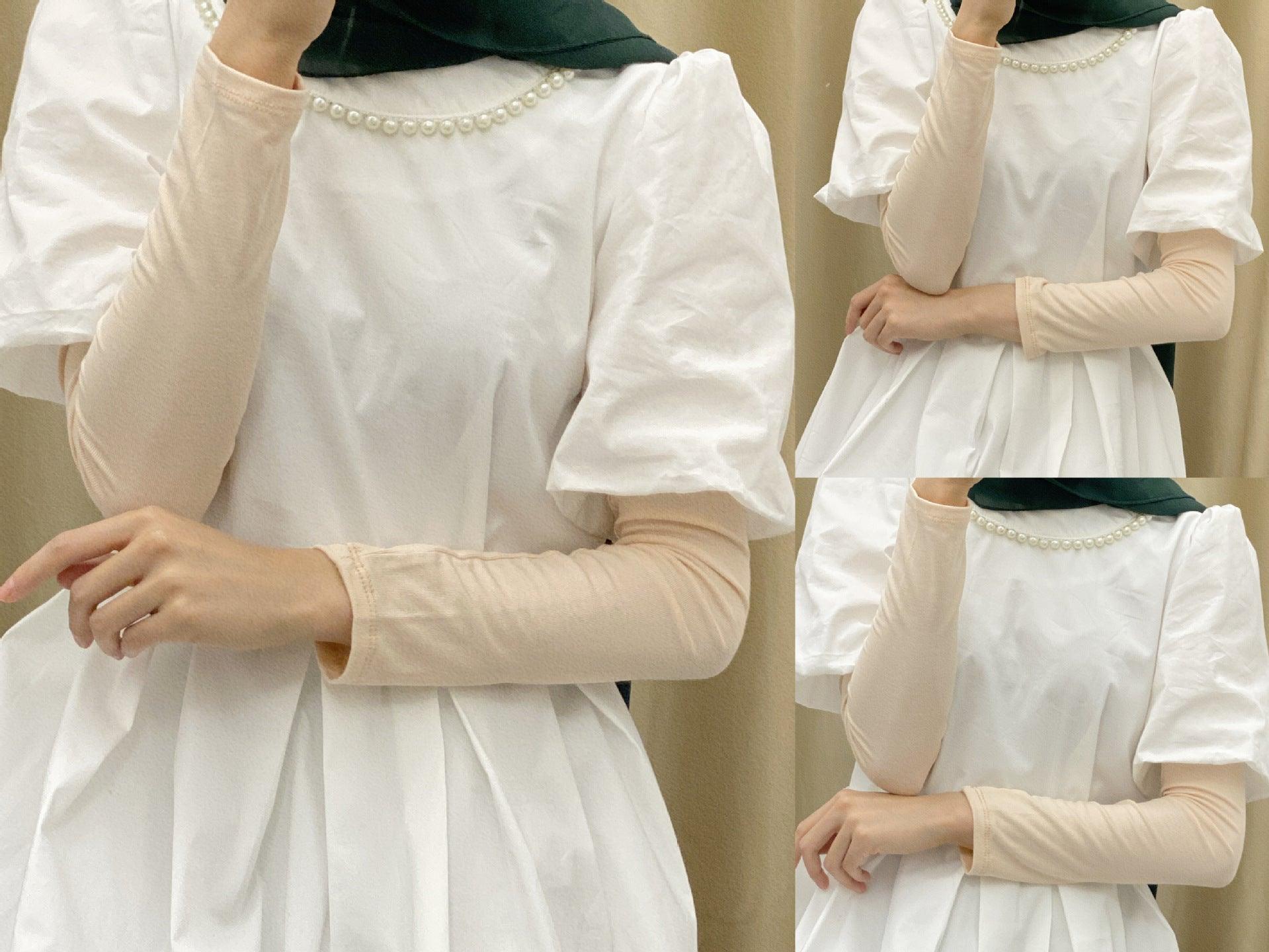 Solid Color Cotton Stretch Ice Sleeves(MAC120)