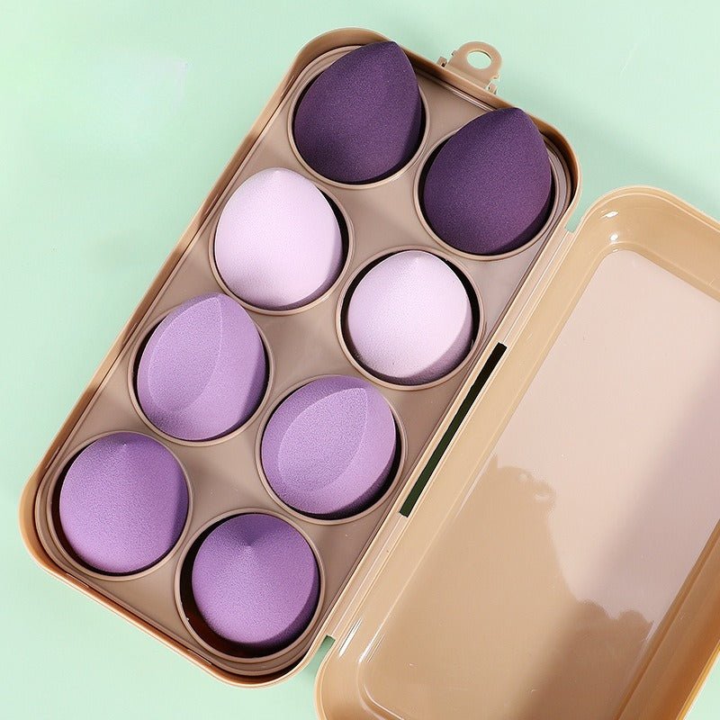Makeup Sponge Set with Storage Case – 4/8-Piece Blender Kit for Foundation & Concealer (MMU039)
