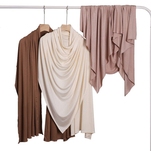 Breathable & Soft Mercerized Cotton Hijab Scarf(MH126)