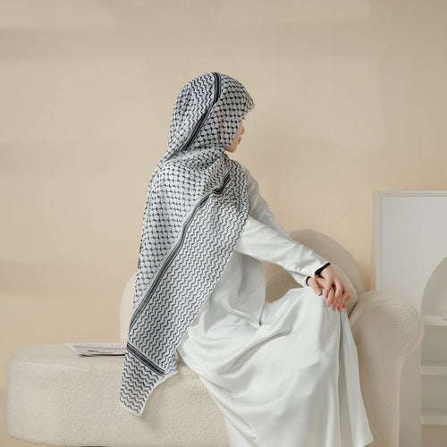Chiffon Keffiyeh Hijab (MH045)