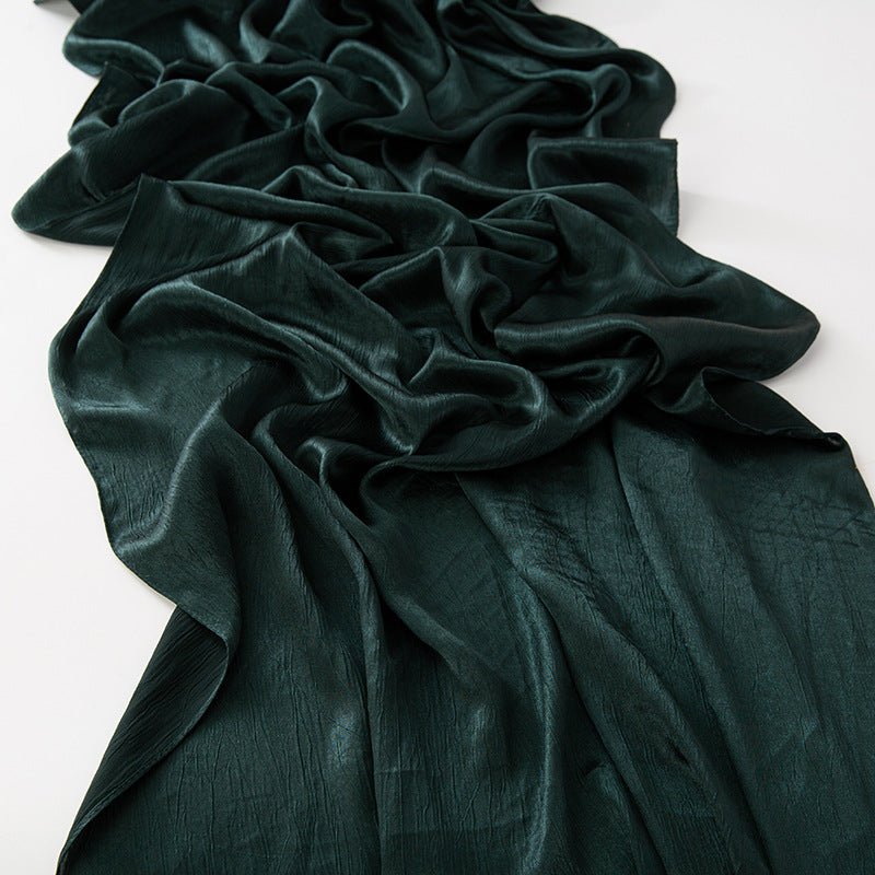 MH065 Bark Wrinkled Glossy Satin Imitation Silk