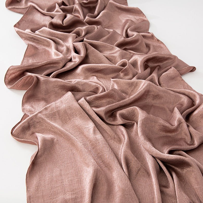 MH065 Bark Wrinkled Glossy Satin Imitation Silk