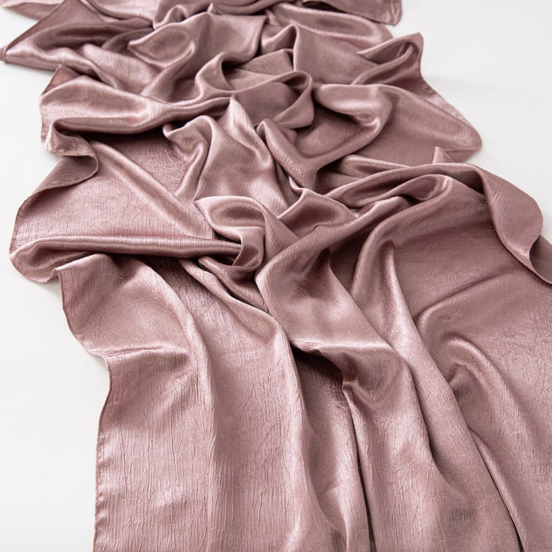 MH065 Bark Wrinkled Glossy Satin Imitation Silk