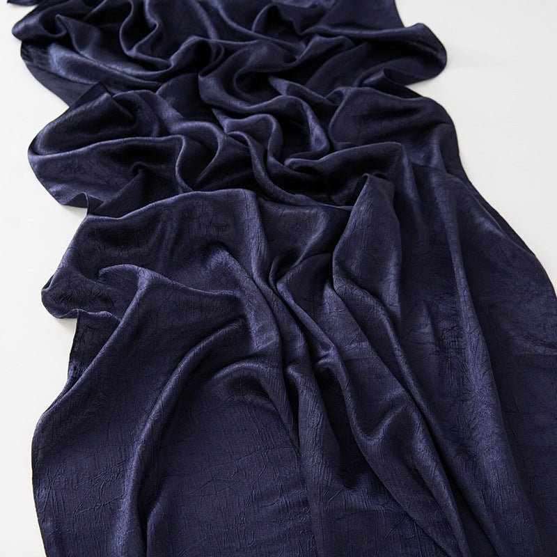 MH065 Bark Wrinkled Glossy Satin Imitation Silk