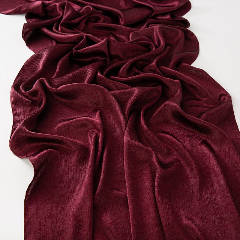 MH065 Bark Wrinkled Glossy Satin Imitation Silk
