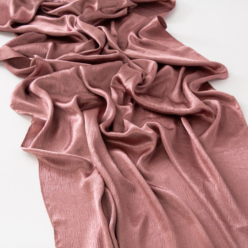 MH065 Bark Wrinkled Glossy Satin Imitation Silk