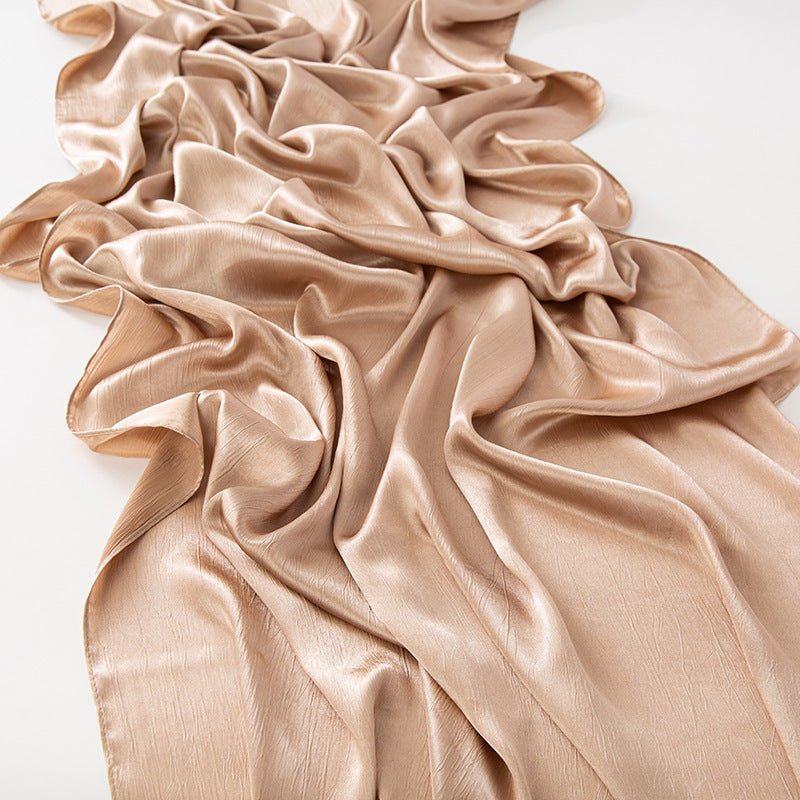 MH065 Bark Wrinkled Glossy Satin Imitation Silk
