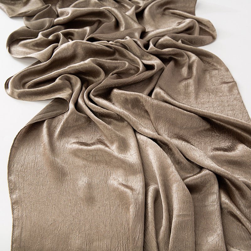 MH065 Bark Wrinkled Glossy Satin Imitation Silk