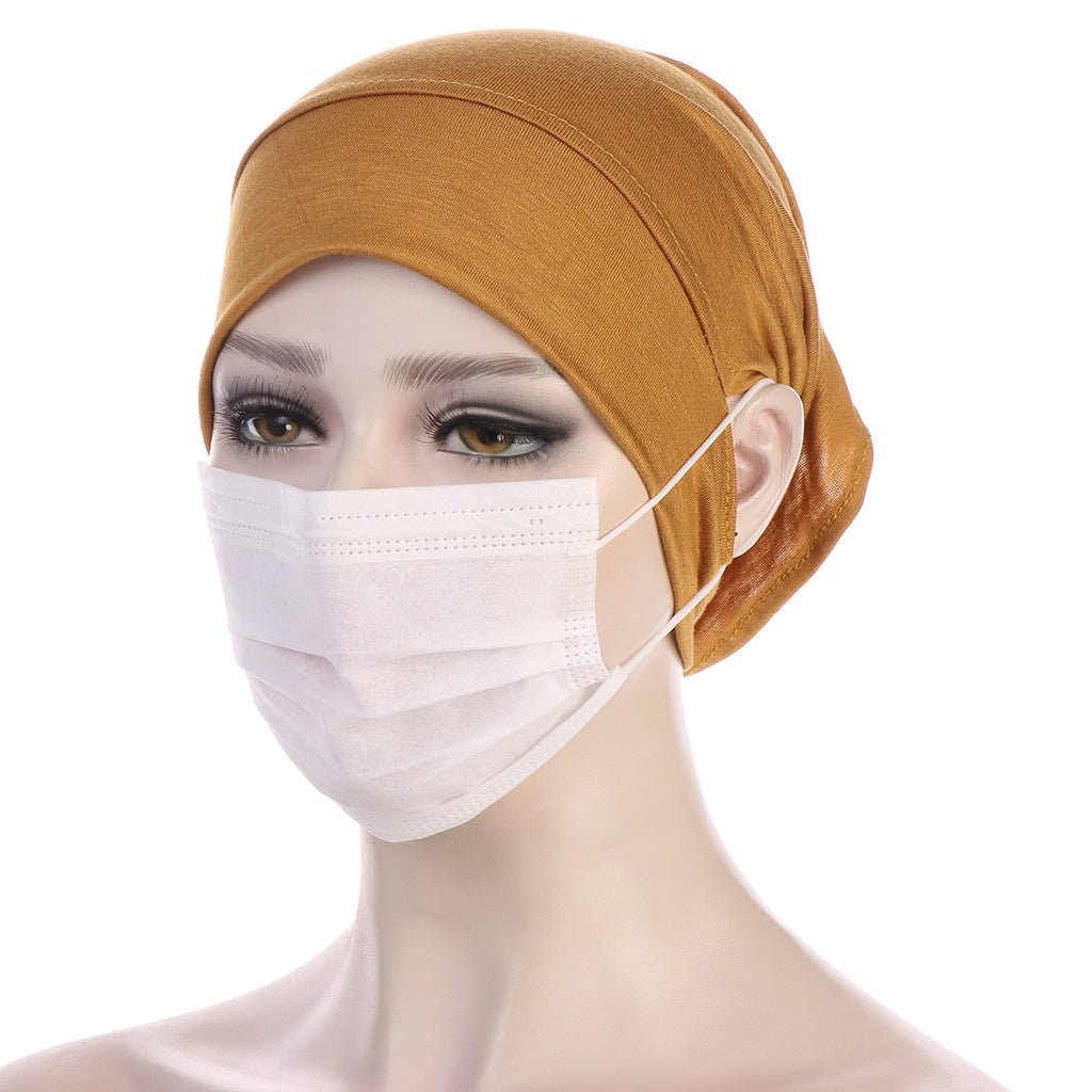 MH075 Flat Brim With Pierced Ears - Pullover Hat