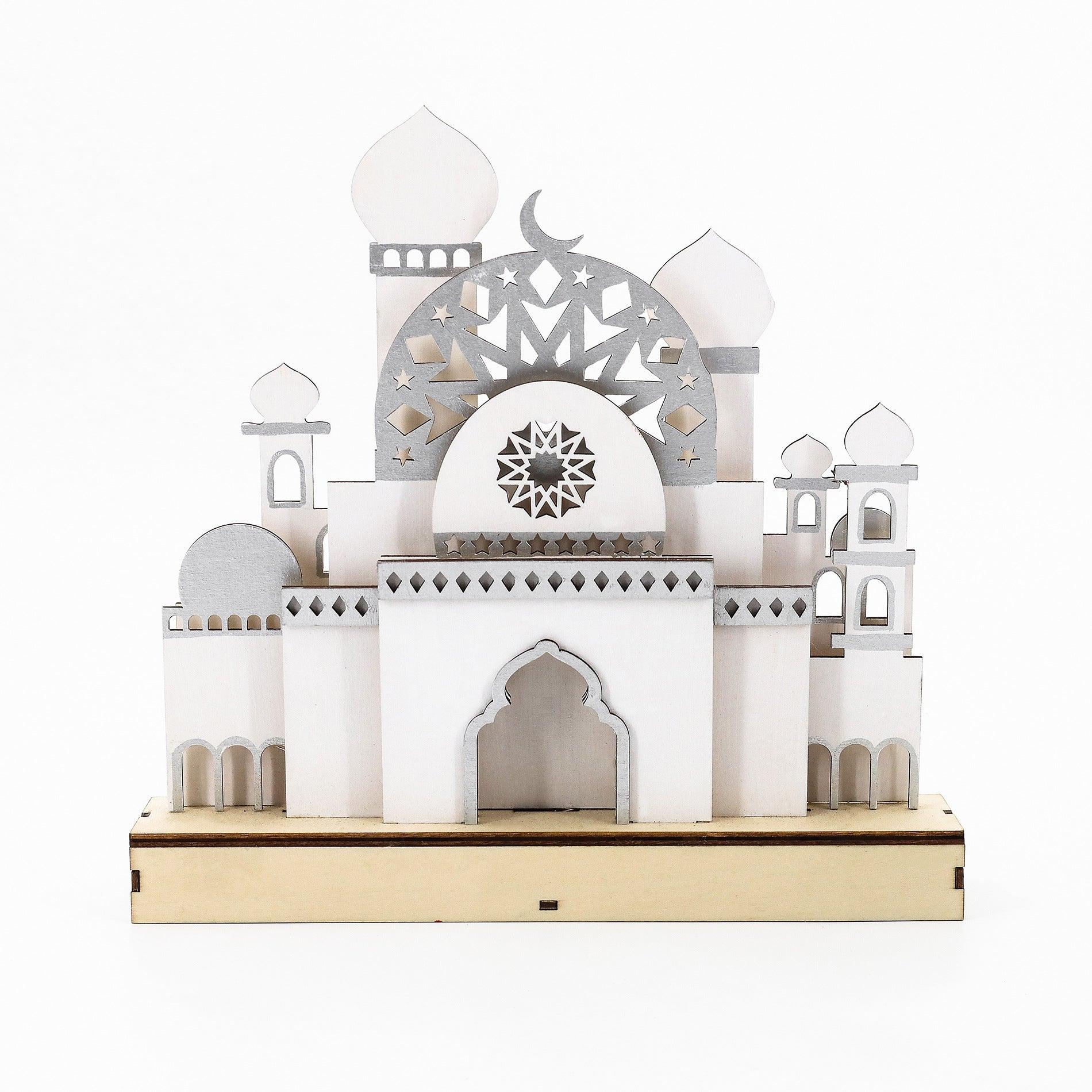 MR059 Wooden LED MASJID Shape Atmosphere Light