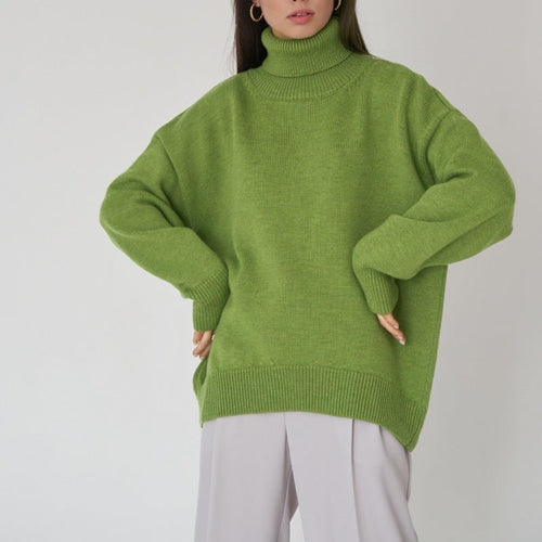 Classic Versatile Turtleneck Pullover Sweater (MS055)