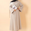 Premium Linen Effect Pullover Abaya with Pockets (MA341)