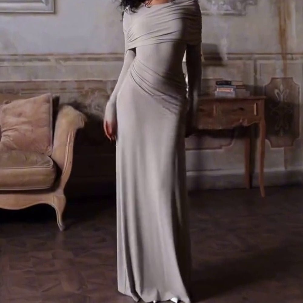 Ruched Bodycon Maxi Dress(MS219)