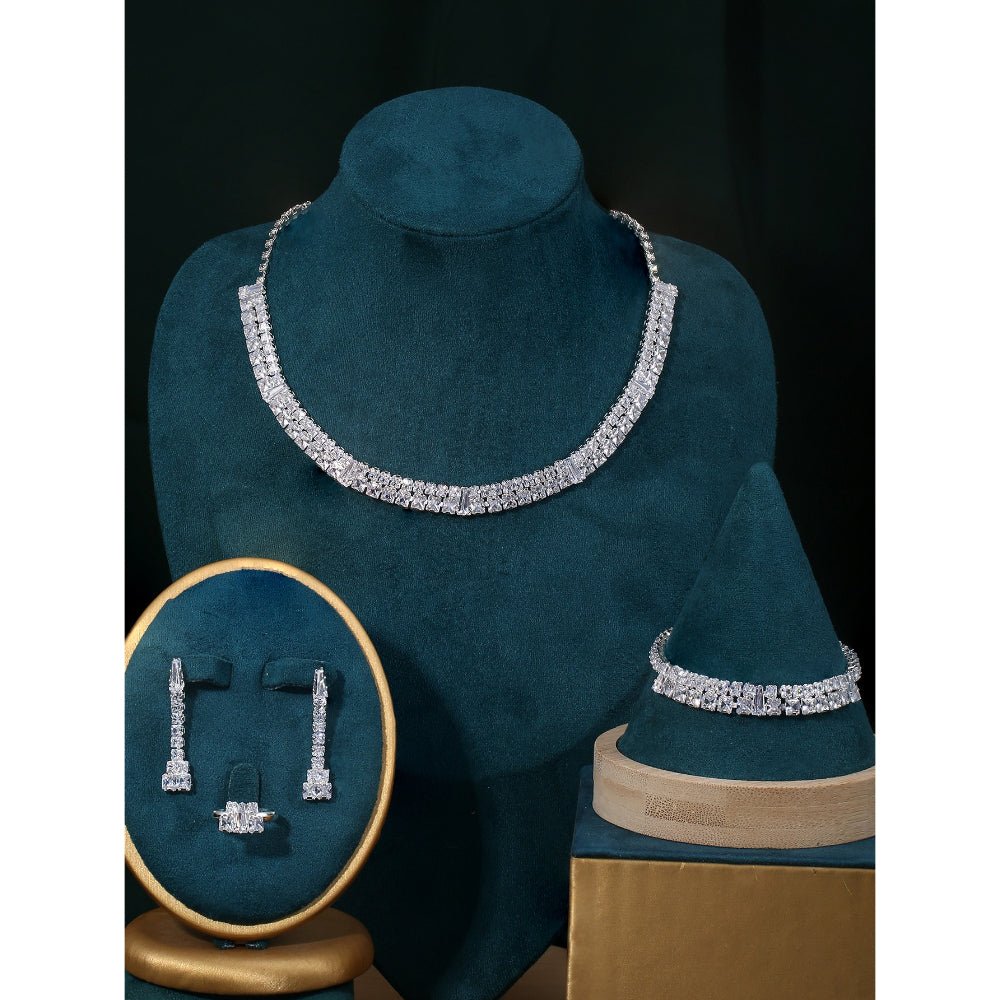Sparkling Rhinestone 3-Piece Jewelry Set (MAC314)