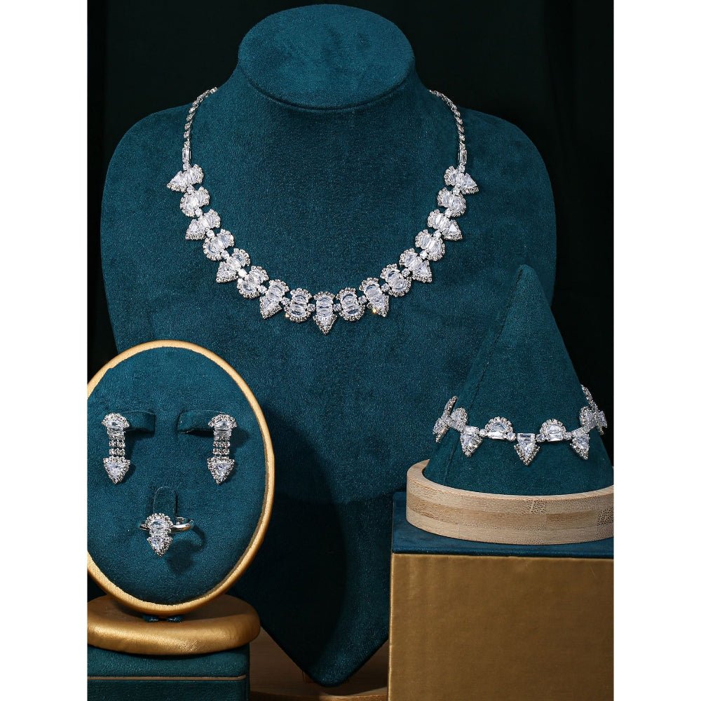 Sparkling Rhinestone 3-Piece Jewelry Set (MAC314)