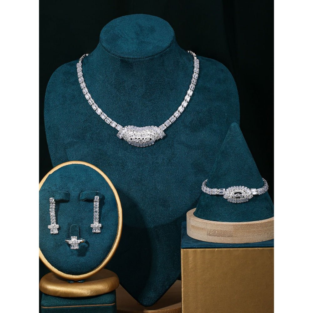 Sparkling Rhinestone 3-Piece Jewelry Set (MAC314)