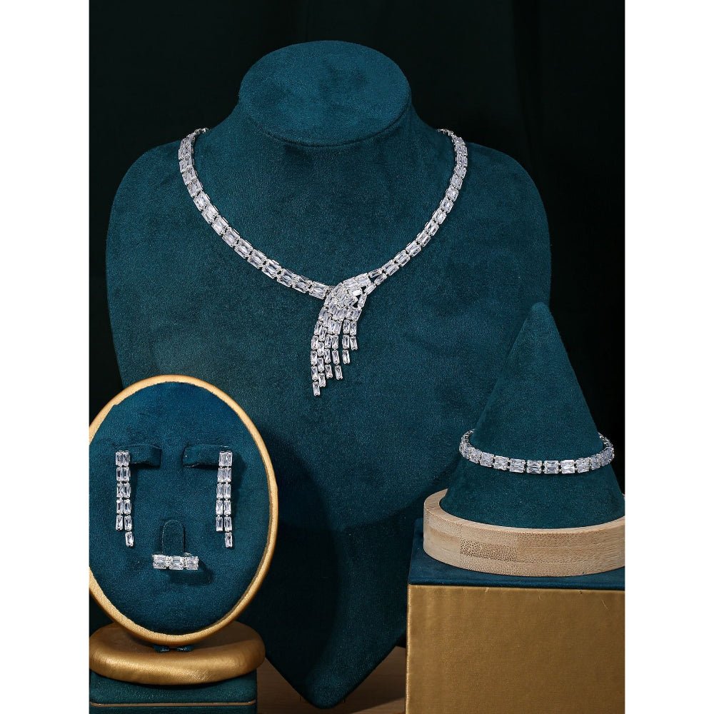 Sparkling Rhinestone 3-Piece Jewelry Set (MAC314)