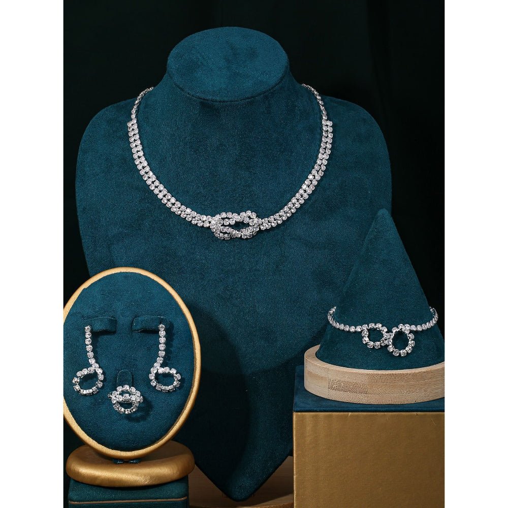 Sparkling Rhinestone 3-Piece Jewelry Set (MAC314)