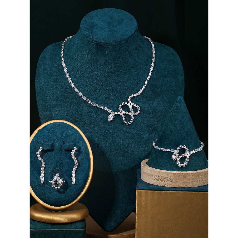 Sparkling Rhinestone 3-Piece Jewelry Set (MAC314)