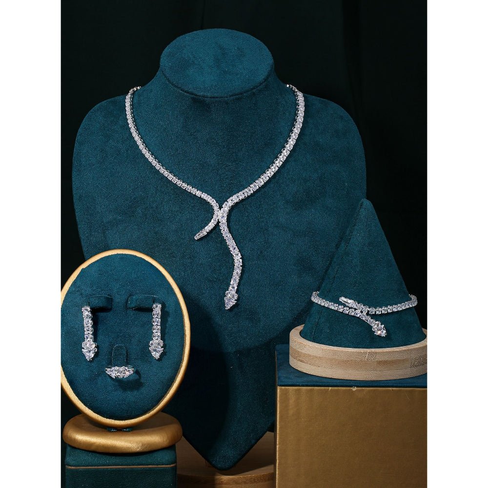 Sparkling Rhinestone 3-Piece Jewelry Set (MAC314)