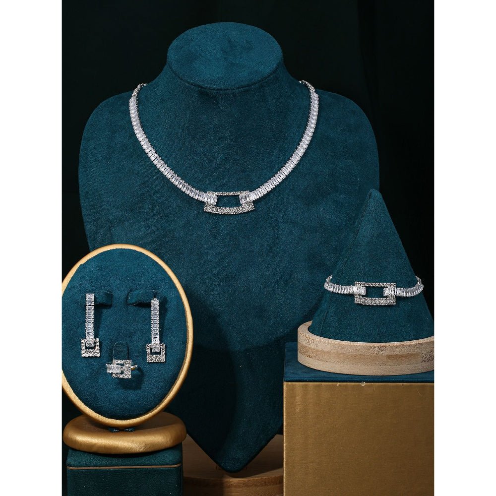 Sparkling Rhinestone 3-Piece Jewelry Set (MAC314)