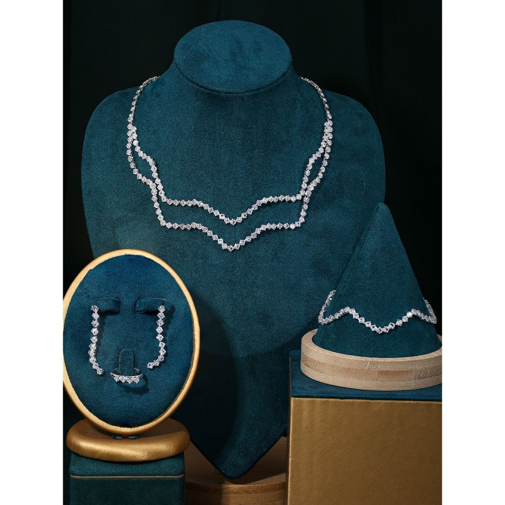 Sparkling Rhinestone 3-Piece Jewelry Set (MAC314)