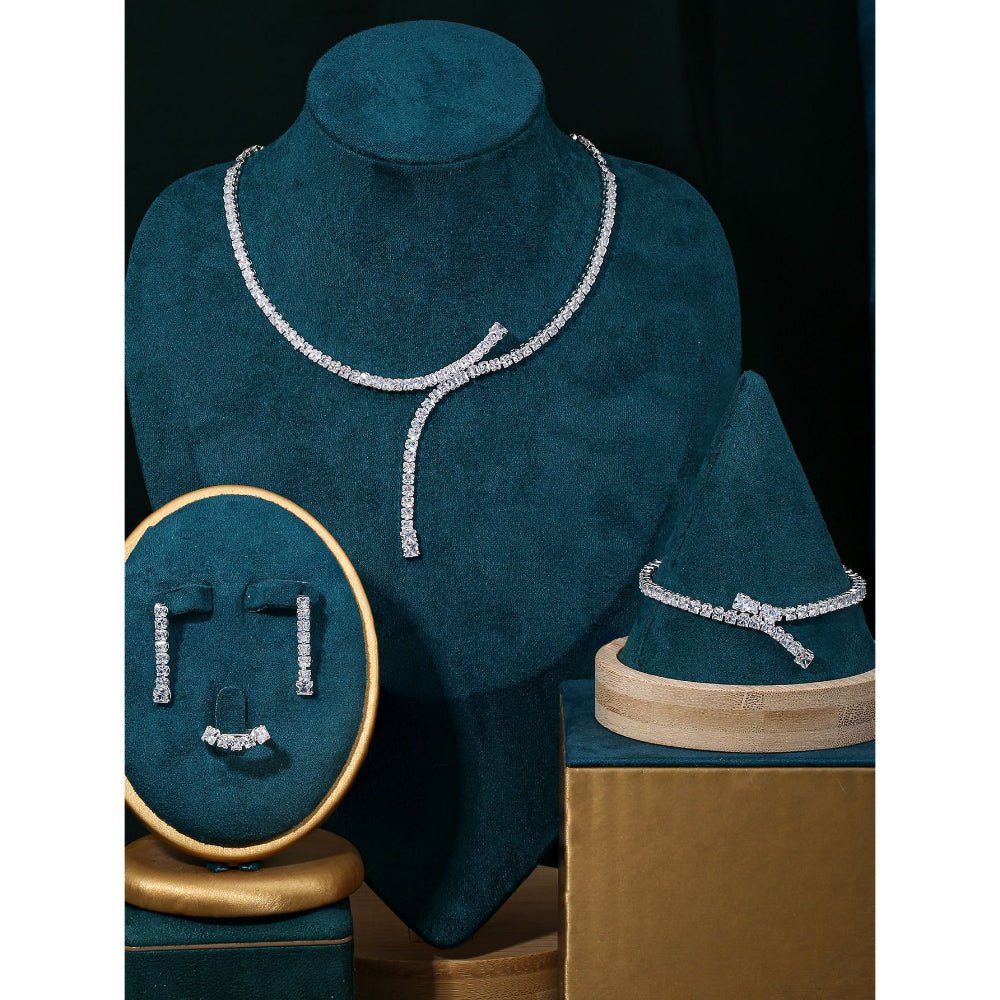 Sparkling Rhinestone 3-Piece Jewelry Set (MAC314)
