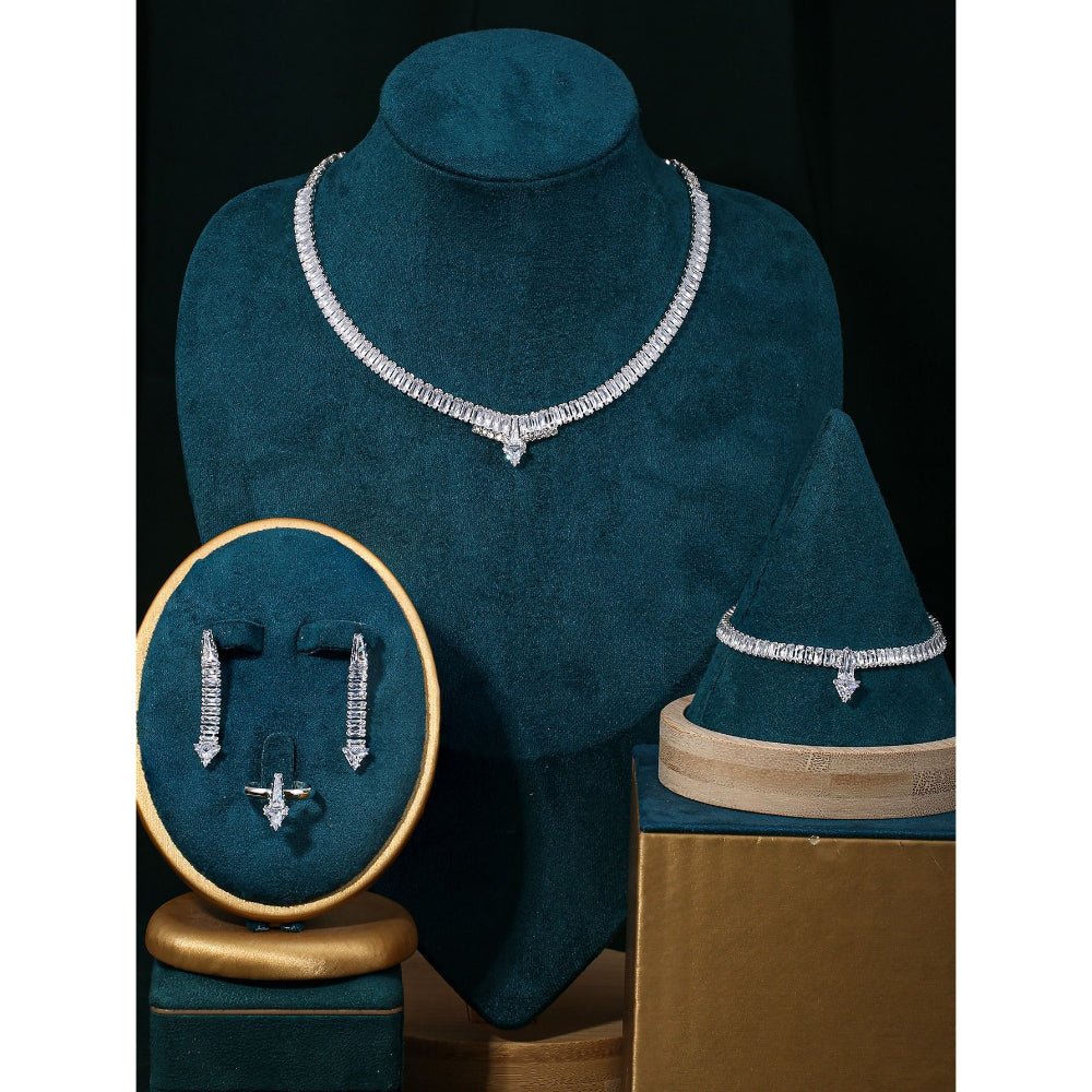 Sparkling Rhinestone 3-Piece Jewelry Set (MAC314)