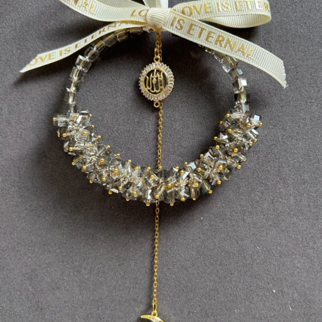 Star Moon Crystal Vehicle Hanging Ornament (MAC290)